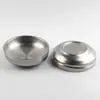 Plato Retro Grueso de Doble Capa de Acero Inoxidable Plato Coreano para Kimchi Restaurante de Hot Pot Plato Pequeño para Salsas Plato Viejo para la Cena