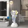 Adornos Creativos de Celebridad de Internet Oso Grande Violento para Sala de Estar Mueble de TV Decoraciones Grandes de Pie Regalos para Casa Nueva