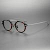 Montura de gafas irregular DATA119 Diseño de comercio exterior de Europa y Estados Unidos Placa hecha a mano se puede equipar con miopía personalidad montura de titanio puro