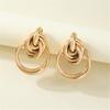 Aretes Geométricos Brillantes de Venta Caliente Transfronteriza Europea y Americana para Mujer Estilo Ins Japonés y Coreano Moda Simple Popular Elegantes Aretes de Tendencia