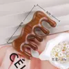 Peine de Masaje, Peine Engrosado para Cabello Largo, Peine de Cinco Dientes, Peine Redondo de Sándalo para Meridianos, Peine Pequeño Portátil para Masaje del Cuero Cabelludo
