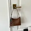 Bolsa Pequena Quadrada Tecida Estilo Coreano Casual Nova Verão 2026, Bolsa de Ombro Cor Sólida, Bolsa Única para Ombro para o Dia a Dia