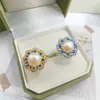 Anillo Abierto de Moda con Perla Natural e Incrustaciones de Diamante para Mujer, Electrochapado en Oro Real, Joyería de Anillo Simple y Versátil al por Mayor