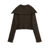 Exportación Transfronteriza Ropa de Mujer Otoño 2025 Estilo Europeo y Americano Cardigan de Punto con Botones Decorados Color Sólido Chaqueta para Mujer G81336