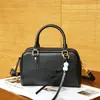 Bolso Bandolera de Cuero Genuino Transfronterizo para Mujer, Nuevo Bolso Boston para Viajes Diarios, Bolso de Mano y Bolso de Hombro Casual de Piel de Vaca de Curtición Vegetal de Primera Capa