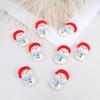 Accesorios navideños de dibujos animados para hacer tú mismo, alce anciano, muñeco de nieve, material hecho a mano, accesorios para carcasas de teléfonos móviles, accesorios de joyería de resina.