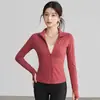 Nueva Chaqueta de Yoga para Mujer Otoño Invierno Adelgazante Favorecedora Pilates Top Deportivo Running Entrenamiento Manga Larga Ropa de Fitness Venta al por Mayor