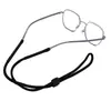 Cuerda para gafas de comercio exterior color negro, cinturón de gafas grueso antideslizante, cordón ajustable para deportes al aire libre, cubierta antideslizante fija para patilla de gafas