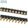 Conector POGOPIN dedal de resorte dedal de antena chapado en oro pasador de inserción de pasador de dedal lado del orificio del pasador pasta de soldar tipo cable de soldadura de carga pasador plano