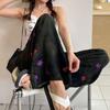 Pantalones Anchos de Algodón y Seda de Nueve Puntos para Mujer para Estar en Casa, Pantalones Casuales de Rayón para Caminar, Suaves y Cómodos con Efecto de Caída