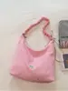Bolso Grande de Capacidad Estilo Coreano de Nicho para Mujer 2026 Nueva Moda Bolso Cruzado Plegado Dopamina Bolso Tote de Estrella de Moda