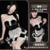 Cat Erotico de Noche Ropa Interior Volante Encaje Vestido Sin Tirantes Halter Atuendo de Sirvienta Irregular Conjunto de Coqueteo COS