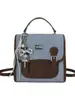 Mochila jeans para mulheres, moda vintage, nova bolsa versátil da moda 2026, bolsa casual escolar para estudantes