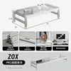 Soporte de Monitor de Aluminio ZOX Premium, Soporte Modular para Computadora de Escritorio, Organizador de Escritorio de Acrílico