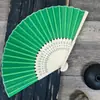 Abanicos Plegables de Seda Estilo Antiguo, Abanicos Lisos Personalizados, Abanicos Publicitarios para Caligrafía y Pintura DIY, Fábrica Fuente Mayorista