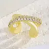 Clip de oreja X-cross único y elegante, de estilo minimalista, transfronterizo europeo y americano, clip para cartílago de la oreja sin perforación, pendientes de cobre con incrustaciones de circonita para mujer