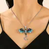 Collar de Dragón Gótico Retro Oscuro para Mujer Estilo Europeo y Americano ins Creativo Cadena Clavicular con Forma de Dragón Transfronterizo Cadena de Cuello Zodiacal Marea