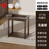 Mesa de té pequeña para el hogar, mueble auxiliar, mueble auxiliar de madera maciza, mesa de centro, tetera, cubo integrado, mueble para té