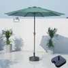 Guarda-sol de Exterior, Guarda-sol de Pátio, Guarda-sol de Sol, Guarda-sol de Barraca de Camping, Guarda-sol de Coluna Central para Proteção Solar de Jardim, Guarda-sol de Praia de Lazer com Manivela
