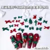 Las Decoraciones para Uñas de Aleación con Temática Navideña Son un Éxito de Ventas Transfronterizo, Incluyendo Rojo Ancla, Verde Navidad, Calcetines Lindos y Decoraciones de Uñas de Bastón
