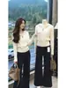 Chaqueta de punto trenzado para mujer, suéter con capucha estilo coreano para primavera y otoño, sudadera de manga larga, prenda exterior versátil