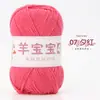 Oveja Bebé Hilo de Algodón Peinado de 4 Cabos Hilo de Algodón de Leche Ovillo para Tejer a Mano DIY Crochet Kit de Materiales para Bufanda Suéter de Bebé