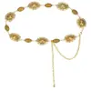 Cadena de Cintura de Caballo Blanco Estilo Bohemio para Mujer Falda Casual Cinturón Retro Súper Versátil Decoración de Cintura de Metal Ajustable Personalizada para Mujer