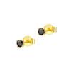 Pendientes de Plata S925 con Moissanita en Blanco y Negro de Venta Caliente Transfronteriza para Mujer, Pendientes Sencillos y de Lujo con Cuatro Garras de Moissanita al por Mayor