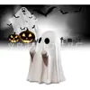 Decoración de Fiesta de Fantasma Blanco Linda de Halloween de Nuevo Producto Transfronteriza Adornos para Patio Decoración de Escritorio de Estudio Adornos Pequeños
