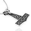 Colgante de Cabeza de Oveja Gótica Europea y Americana de Titanio Colgante de Martillo de Trueno de Thor a la Moda Joyería Collar Venta al por Mayor