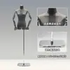 Loja de Roupas Estilo Coreano Manequim para Exposição de Roupas Manequim Feminino de Camurça Meio Corpo Suporte para Manequim Suporte de Exposição de Corpo Humano Completo