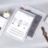 Bolsa com zíper auto selante fosca Wow para meias, roupas, roupas íntimas, bolsa de armazenamento de plástico selada transparente