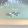 Pendiente de botón para cartílago pequeño con diseño de cruz incrustada de diamantes Super Flash, mini, simple, duradero, sin necesidad de perforación, se puede usar