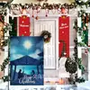 Decoração de Natal Bandeira de Jardim Gnomo Boneco de Neve Árvore de Natal Impressa Frente e Verso Bandeira de Quintal Linho Bandeira Pequena Atacado Personalização