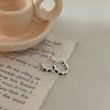 Pendientes de Corazón con Circonita de Plata de Ley S925 Chiheng para Mujer, Pendientes de Botón con Forma de Corazón Minimalistas Circulares de Moda, Estilo para el Trabajo