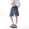 2026 Verano Nuevos Pantalones Cortos Florales Bordados Pesados de Color para Hombre Talla Grande Sueltos Atractivos de Cinco Puntos Casuales Pantalones de Playa