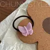 Ácido Acético Argola de Cabelo Borboleta Estilo Fada Corda de Cabelo Textura Gelatinosa Alça de Cabelo Menina Bonita Elegante Novo Estilo