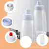 Garrafa misturadora de massa manual dispensador de massa pote dispensador para misturar creme garrafa para misturar muffin com escala atacado