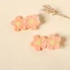 Accesorios para el Cabello Nuevos para Niños Transfronterizos Tela de Flores Frescas Primavera y Verano Pinzas para el Cabello de Niños Que No Lastiman el Cabello Pinzas para Flequillo de Bebé