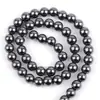 Venta transfronteriza más vendida Serie negra europea y americana cuentas redondas de piedra natural cuentas sueltas accesorios para pulsera collar al por mayor