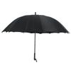 Guarda-chuva reto de cor sólida com 16 varetas, Guarda-chuva grande criativo, Guarda-chuva para publicidade de seguros, Guarda-chuva manual resistente com cabo longo, Guarda-chuva de 16 varetas para proteção contra chuva forte