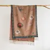 Novo Cachecol de Franjas em Jacquard Imitação de Caxemira Macio e Respirável Outono e Inverno Versátil Xale Cachecol Feminino Estilo Étnico Retrô