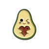 Broche criativo de desenho animado em formato de fruta, mais vendido internacionalmente, gato fofo, morango, abacate, pêssego, emblema, terno