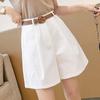Shorts soltos estilo europeu feminino 2024 verão novo macacão quad estilo coreano calças largas emagrecimento calças casuais all-match