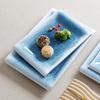 Plato de melamina Xiangyuanmei, plato rectangular para restaurante, plato de cocina de imitación de porcelana, plato creativo para hotel, plato comercial