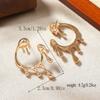 Explosiones de Verano Transfronterizas Moda Versátil Karst Gotas de Agua Diseño de Nicho Sentido Popular en Internet Simple Estilo Frío Aretes Spice Girls