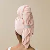 Touca Nova para Secar Cabelo Transfronteiriça, Forte Absorção de Água, Toalha Grande Espessa para Secar Cabelo de Mulheres com Cabelo Longo, Toalha de Secar Cabelo no Atacado