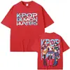 Camiseta Kpop Demon Hunter Estampado Gráfico Hip Hop Verano Manga Corta Gótica Unisex Alta Calidad