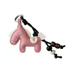 Fique Rico Logo Chaveiro Exquisito Pingente de Bolsa Estilo Ins Presente para Casal e Melhor Amigo Mochila Couro Pequeno Pingente