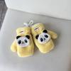 Otoño e Invierno Cálido Grueso Bufanda para Niños Guantes Bordado Lindo Bufanda de Panda Bebé Felpa Bufanda de Dibujos Animados